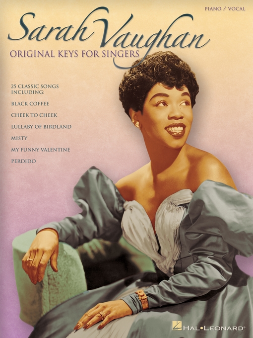 Title details for Sarah Vaughan--Original Keys for Singers (Songbook) by Sarah Vaughan - Available